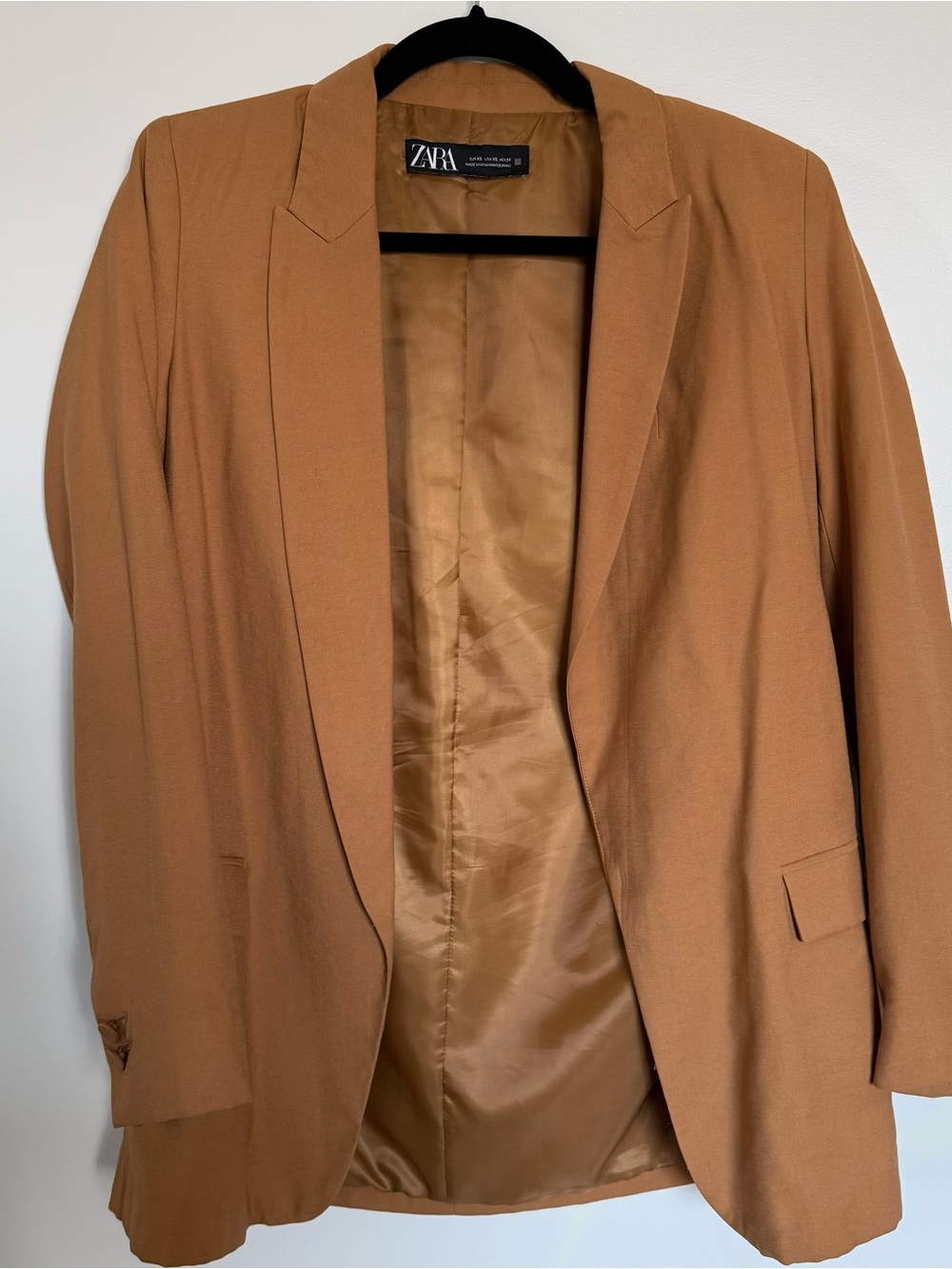 Zara Tan/Camel Blazer Jacket XS - Picture 2 of 4